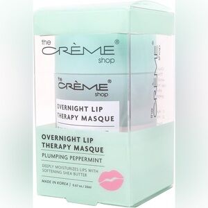 The Crème Shop Plumping Peppermint Lip Therapy Masque. NEW in box!